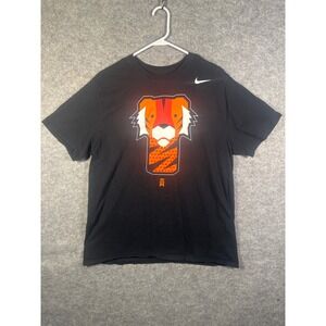 Nike Tiger Graphic T Shirt Black Mens Short Sleeve Athletic Tee Large